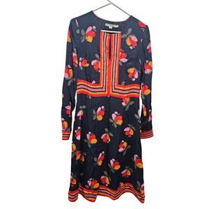Boden Daisy Long Sleeve Dress Mod Midi Size 6